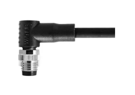 M8 apa derékszögű, pajzs nélküli B-Kódolás 5 PIN-es PVC 3.0M M8X1.0