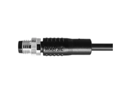 M8 apa, egyenes, pajzs nélküli A-kódolás 8 PIN-es PVC 3.0M M8X1.0