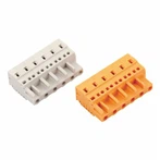 Rugós dugós csatlakozó sorkapocs 7,5/7,62 mm